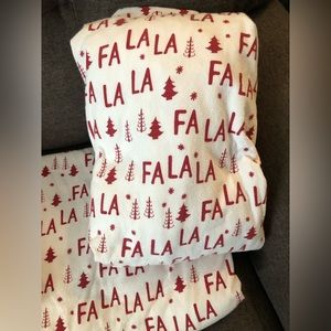 Pottery Barn Teen flannel sheets Full size Fa la la